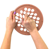 CanDo Hand Exercise Web - Latex Free - Tan - XX-light — for Hand Strength and Dexterity Therapy