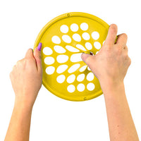 CanDo Hand Exercise Web - Latex Free - 7" Diameter - Yellow - X-light — for Hand Strength and Dexterity Therapy