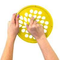 CanDo Hand Exercise Web - Latex Free - 7" Diameter - Yellow - X-light — for Hand Strength and Dexterity Therapy