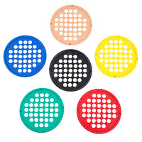 CanDo Hand Exercise Web - Latex Free - 7" Diameter - 6-piece set (tan, yellow, red, green, blue, black) — for Hand Strength and Dexterity Therapy