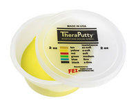 TheraPutty CanDo Antimicrobial Theraputty Exercise Material - 2 oz - Yellow - X-soft — for Hand Therapy and Strengthening