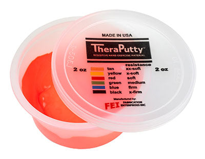 TheraPutty CanDo Theraputty Exercise Material - 2 oz - Red - Soft — for Hand Therapy and Strengthening