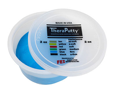 TheraPutty CanDo Antimicrobial Theraputty Exercise Material - 2 oz - Blue - Firm — for Hand Therapy and Strengthening