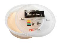 TheraPutty CanDo Antimicrobial Theraputty Exercise Material - 2 oz - Tan - XX-Soft — for Hand Therapy and Strengthening