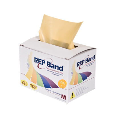 REP Band exercise band - latex free - peach, level 1 — for Resistance Training and Rehabilitation