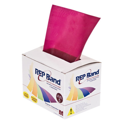 REP Band exercise band - latex free - plum, level 5 — for Resistance Training and Rehabilitation