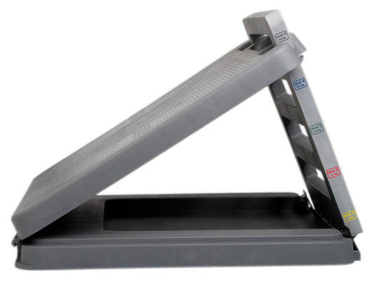 FabStretch 4-Level Incline Board - Heavy Duty Plastic - 5, 15, 25, 35 Degree Elevation - 14" x 14" Surface — for Flexibility and Mobility Training