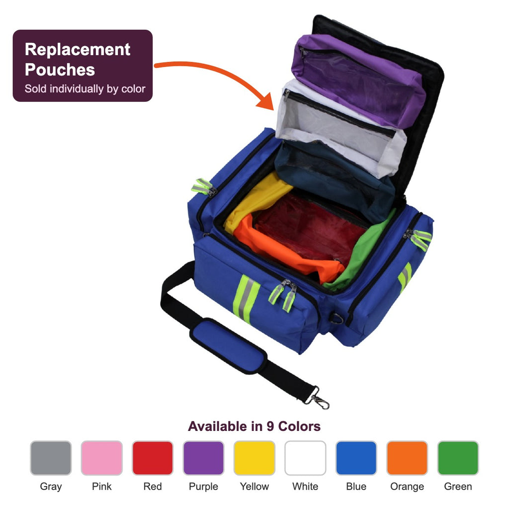 Kemp USA 10-118-POUCH-GRY Pouch For Pediatric Airway Bag (item# 10-118), Gray
