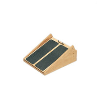 CanDo 5-Level Wooden Incline Board (5,10,15,20,25 degree elevation), 12.5" x 16" Surface — for Flexibility and Mobility Training