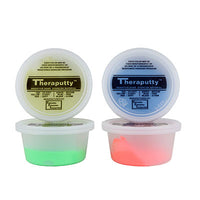 TheraPutty CanDo Theraputty Exercise Material - 2 oz - 4-piece set (yellow-blue) — for Hand Therapy and Strengthening