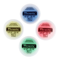 TheraPutty CanDo Theraputty Exercise Material - 2 oz - 4-piece set (yellow-blue) — for Hand Therapy and Strengthening