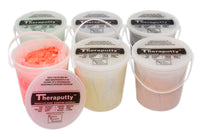 TheraPutty CanDo Theraputty Exercise Material - 2 oz - 6-piece set (tan-black) — for Hand Therapy and Strengthening