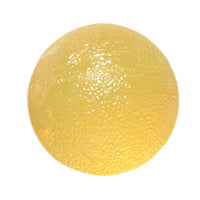 CanDo Gel Squeeze Ball, Standard Circular, Yellow (X-Light) — for Hand Strength and Dexterity Therapy