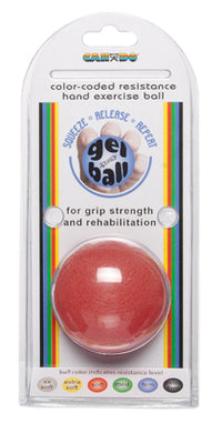 CanDo Gel Squeeze Ball, Standard Circular, Yellow (X-Light) — for Hand Strength and Dexterity Therapy
