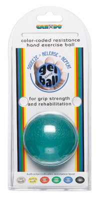 CanDo Gel Squeeze Ball, Standard Circular, Yellow (X-Light) — for Hand Strength and Dexterity Therapy