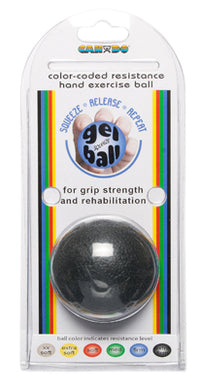 CanDo Gel Squeeze Ball, Standard Circular, Yellow (X-Light) — for Hand Strength and Dexterity Therapy