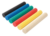 CanDo Twist-n-Bend Flexible Exercise Bar - 12" - 30-piece set (tan-black) (5 of each color) — for Patient Compliance Program in Clinical and Institutional Care