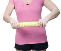 CanDo Twist-n-Bend Flexible Exercise Bar - 12" - Yellow - X-light (set of 10) — for Patient Compliance Program in Clinical and Institutional Care