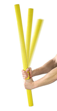 CanDo Twist-Bend-Shake Flexible Exercise Bar - 36" - Yellow - X-light — for Wrists & Shoulder in Clinical and Institutional Care