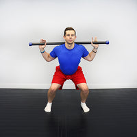 CanDo Jumbo WaTE Bar, Dark Blue, 17.5 lbs. — for Strength Training and Rehabilitation