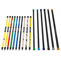 CanDo Slim WaTE Bar, 16-Piece Set, Bars Weighing 1, 2, 3, 4, 5, 6, 7, 8, 9, 10, 12.5, 15, 17.5, 20, 22.5, 25 lbs. — for Strength Training and Rehabilitation
