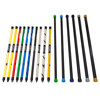 CanDo Slim WaTE Bar, 16-Piece Set, Bars Weighing 1, 2, 3, 4, 5, 6, 7, 8, 9, 10, 12.5, 15, 17.5, 20, 22.5, 25 lbs. — for Strength Training and Rehabilitation