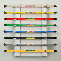 CanDo WaTE Bar, Accessory, 8 Bar Horizontal Wall Rack — for Strength Training and Rehabilitation