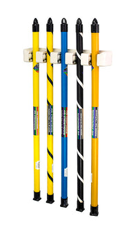 CanDo WaTE Bar, Accessory, 5 Bar Vertical Wall Rack — for Strength Training and Rehabilitation