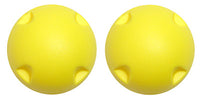 CanDo MVP Balance System, Yellow Instability Ball (Level 1), Pair — for Balance Training and Fall Prevention