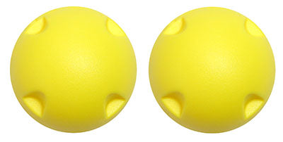 CanDo MVP Balance System, Yellow Instability Ball (Level 1), Pair — for Balance Training and Fall Prevention
