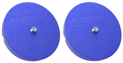CanDo MVP Balance System, Blue Instability Ball (Level 4), Pair — for Balance Training and Fall Prevention