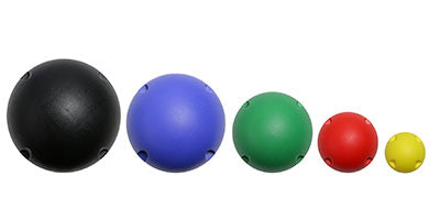 CanDo MVP Balance System, 5-Ball Set Only (1 each: yellow through black) — for Balance Training and Fall Prevention