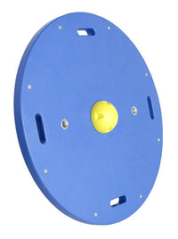 CanDo Balance Board, 15" x 18" Wobble Board with 1 Yellow Ball (X-Easy) — for Balance Training and Fall Prevention