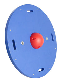 CanDo Balance Board, 15" x 18" Wobble Board with 1 Red Ball (Easy) — for Balance Training and Fall Prevention