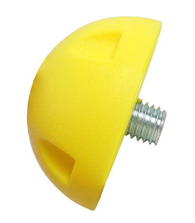 CanDo Balance Board, 15" x 18" Wobble Board with 1 Yellow Ball (X-Easy) — for Balance Training and Fall Prevention