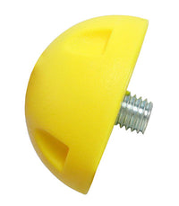 CanDo Balance Board, 15" x 18" Wobble Board with 1 Yellow Ball (X-Easy) — for Balance Training and Fall Prevention