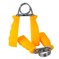 CanDo Ergonomic Hand Grip, Pair - Yellow, x-light - 3 lb — for Hand Flexion in Clinical and Institutional Care