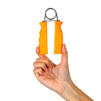 CanDo Ergonomic Hand Grip, Pair - Yellow, x-light - 3 lb — for Hand Flexion in Clinical and Institutional Care