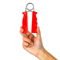 CanDo Ergonomic Hand Grip, Pair - Yellow, x-light - 3 lb — for Hand Flexion in Clinical and Institutional Care