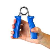CanDo Ergonomic Hand Grip, Pair - Yellow, x-light - 3 lb — for Hand Flexion in Clinical and Institutional Care