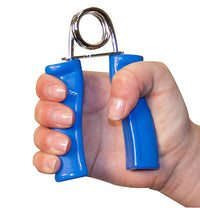 CanDo Ergonomic Hand Grip, Pair - Yellow, x-light - 3 lb — for Hand Flexion in Clinical and Institutional Care