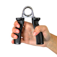 CanDo Ergonomic Hand Grip, Pair - Yellow, x-light - 3 lb — for Hand Flexion in Clinical and Institutional Care