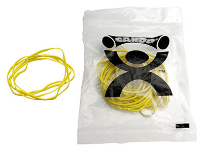 CanDo Hand Exerciser - Additional Latex Free Bands - Yellow - X-Light - 25 Bands Only — for Hand Strength and Dexterity Therapy