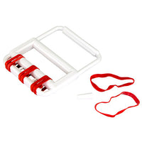 CanDo Latex Free rubber-band hand exerciser, with 5 red bands — for Hand Strength and Dexterity Therapy