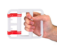 CanDo Latex Free rubber-band hand exerciser, with 25 bands (5 each: tan, yellow, red, green, blue), case of 10 — for Hand Strength and Dexterity Therapy
