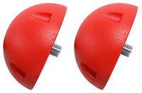 CanDo Balance Board, 16" Diameter Wobble/Rocker Board with 2 Red Balls (Easy) — for Balance Training and Fall Prevention