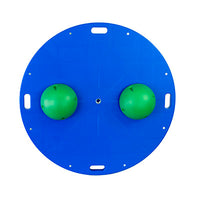 CanDo Balance Board, 16" Diameter Wobble/Rocker Board with 2 Green Balls (Moderate) — for Balance Training and Fall Prevention