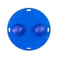 CanDo Balance Board, 16" Diameter Wobble/Rocker Board with 2 Blue Balls (Hard) — for Balance Training and Fall Prevention