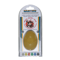 CanDo Gel Squeeze Ball, Large Cylindrical, Yellow (X-Light) — for Hand Strength and Dexterity Therapy