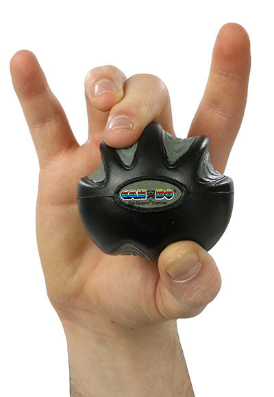 CanDo Digi-Squeeze hand exerciser - Black, x-firm — for Hand Strength and Dexterity Therapy